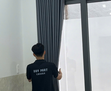 Đơn vị chuyên lắp rèm vải linen uy tín