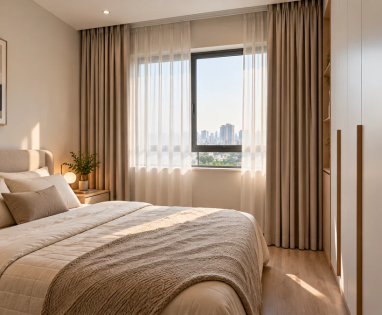 Rèm Cửa Phòng Ngủ Nhỏ: 6 Cách Chọn Gọn, Ít Lọt Sáng