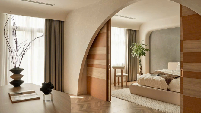 Lắp đặt rèm cửa vải linen khu đô thị Sala