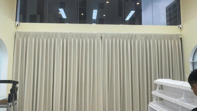Rèm vải 1 lớp sang trọng cho phòng khách quận 2