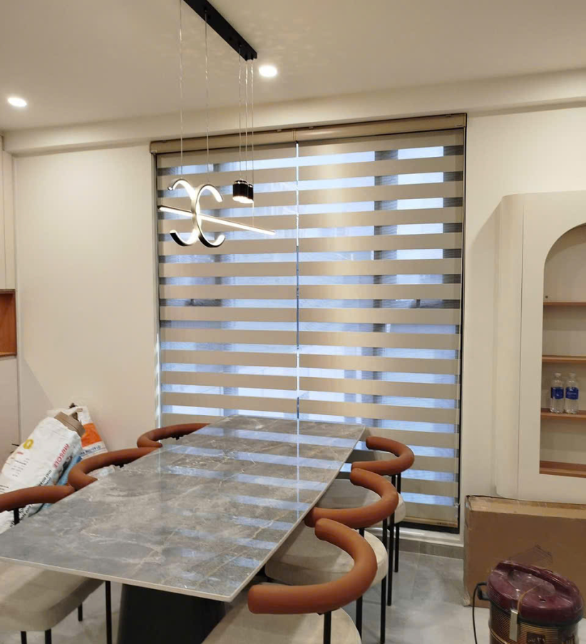 Rèm cầu vồng 3 lớp sang trọng
