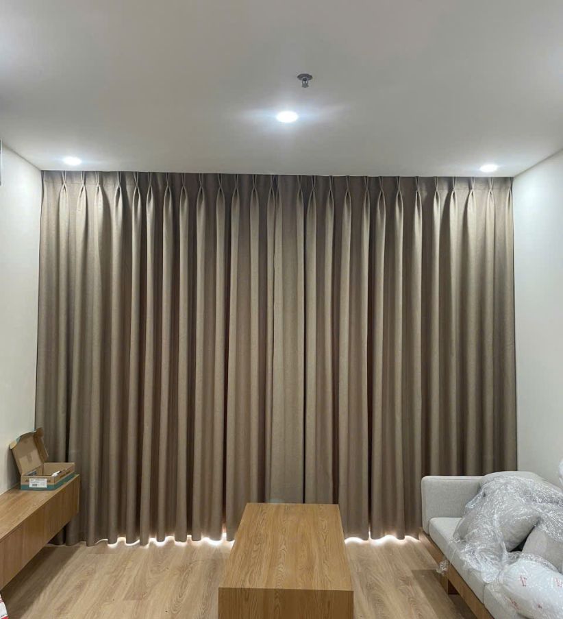 Rèm vải 1 lớp cho căn hộ chung cư mini