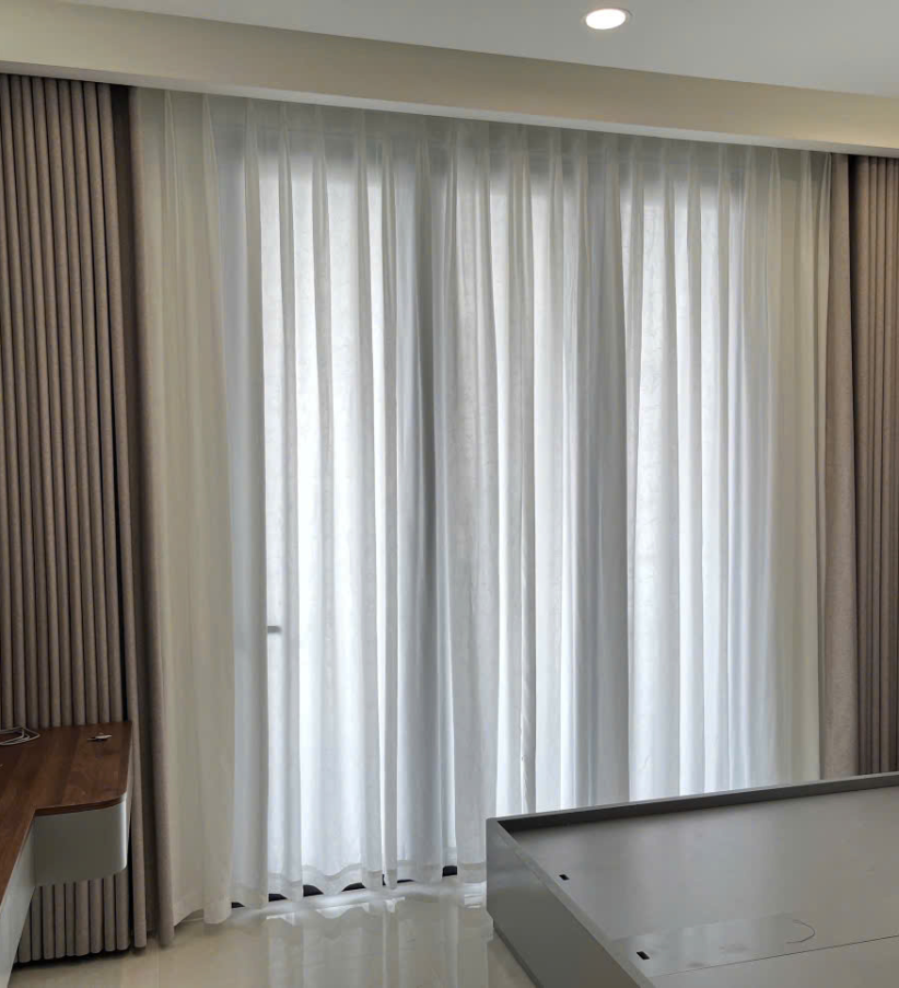 Dịch vụ lắp đặt rèm vải 2 lớp tận nhà