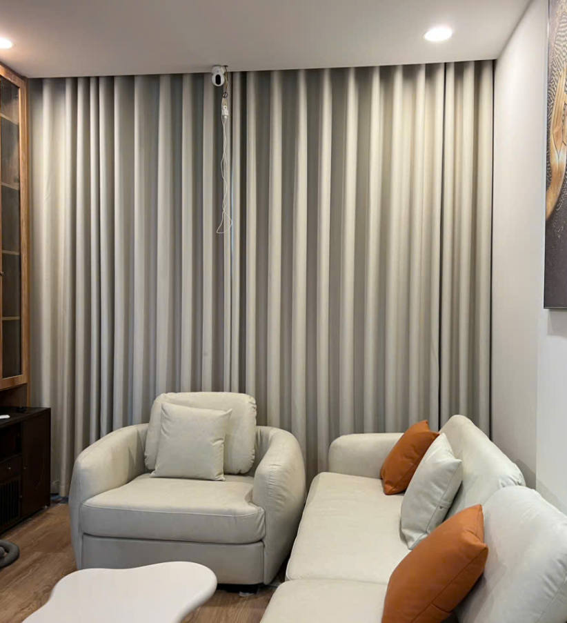 Rèm vải 1 lớp cản sáng cho chung cư