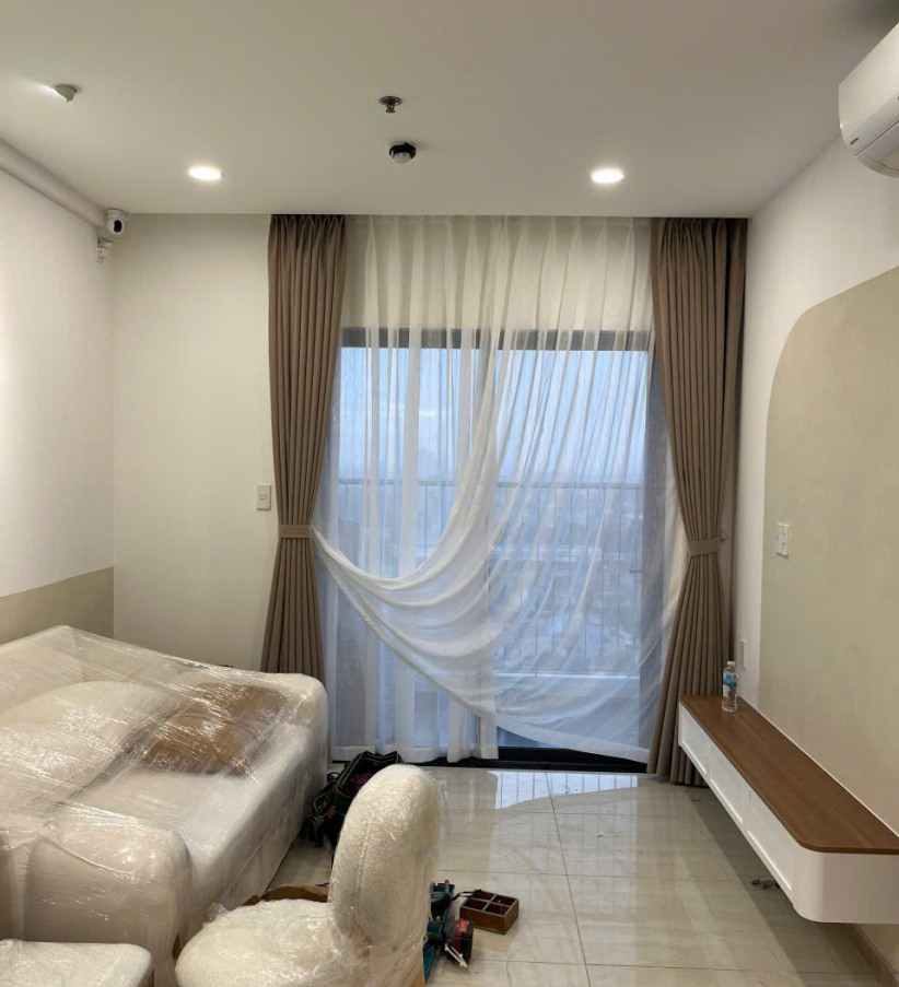 Rèm vải 2 lớp hiện đại cho chung cư cao cấp