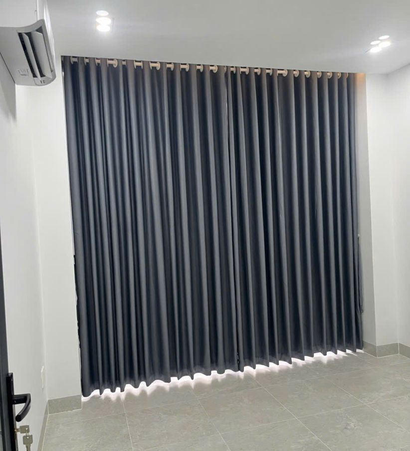 Rèm vải 1 lớp sang trọng cho biệt thự