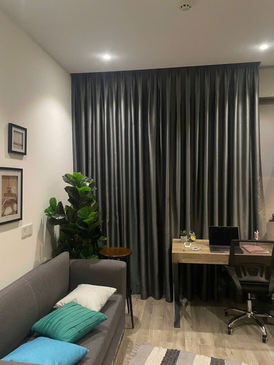 Lắp đặt rèm vải 1 lớp tại Bình Tân
