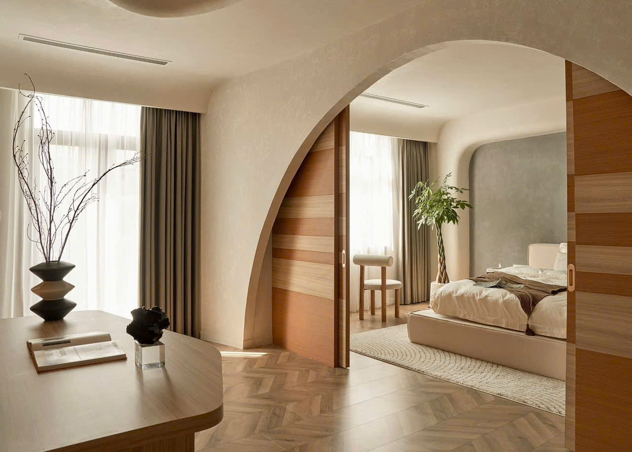 Lắp đặt rèm cửa vải linen khu đô thị Sala