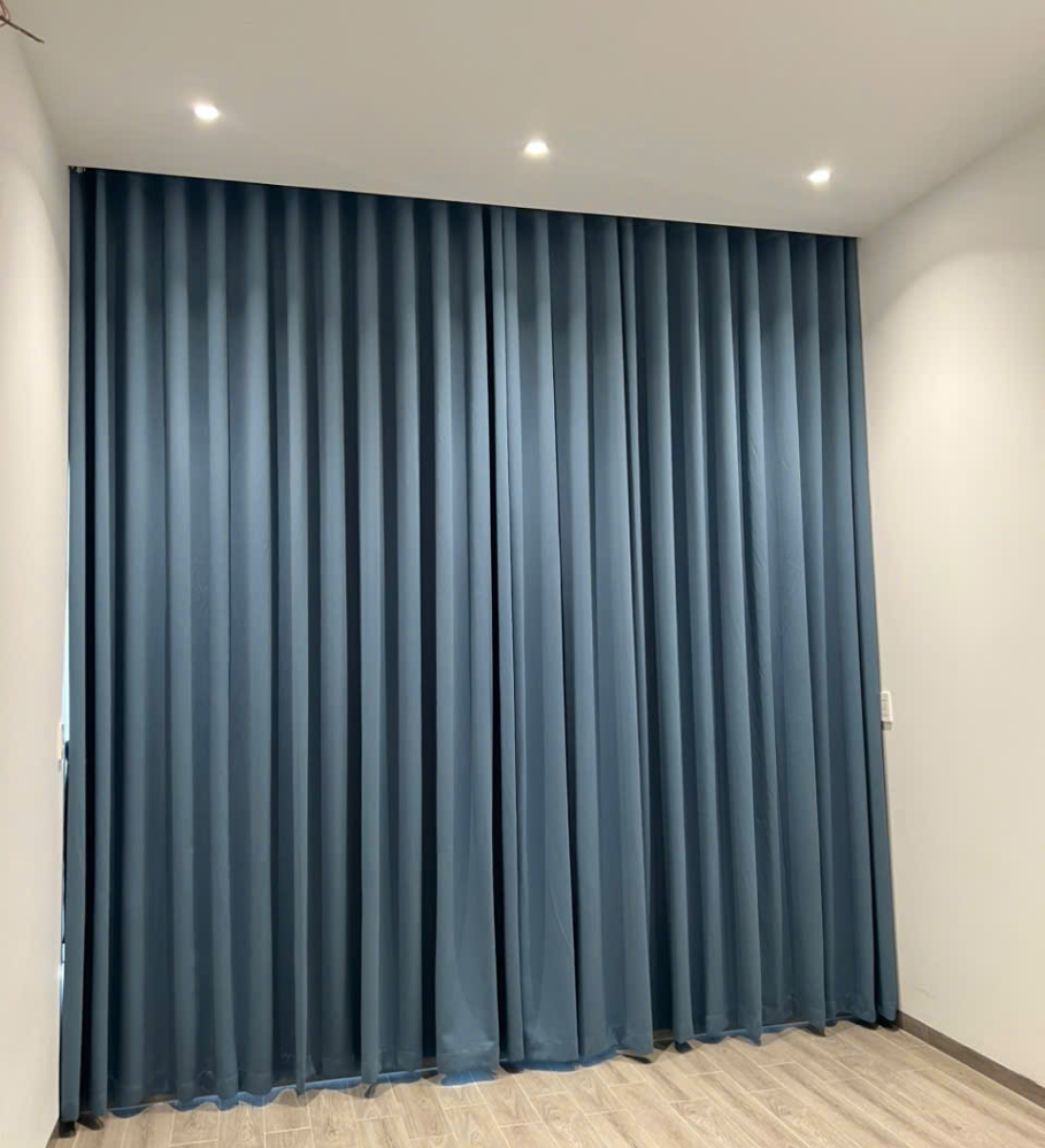 Rèm vải 1 lớp nhẹ nhàng cho phòng thờ
