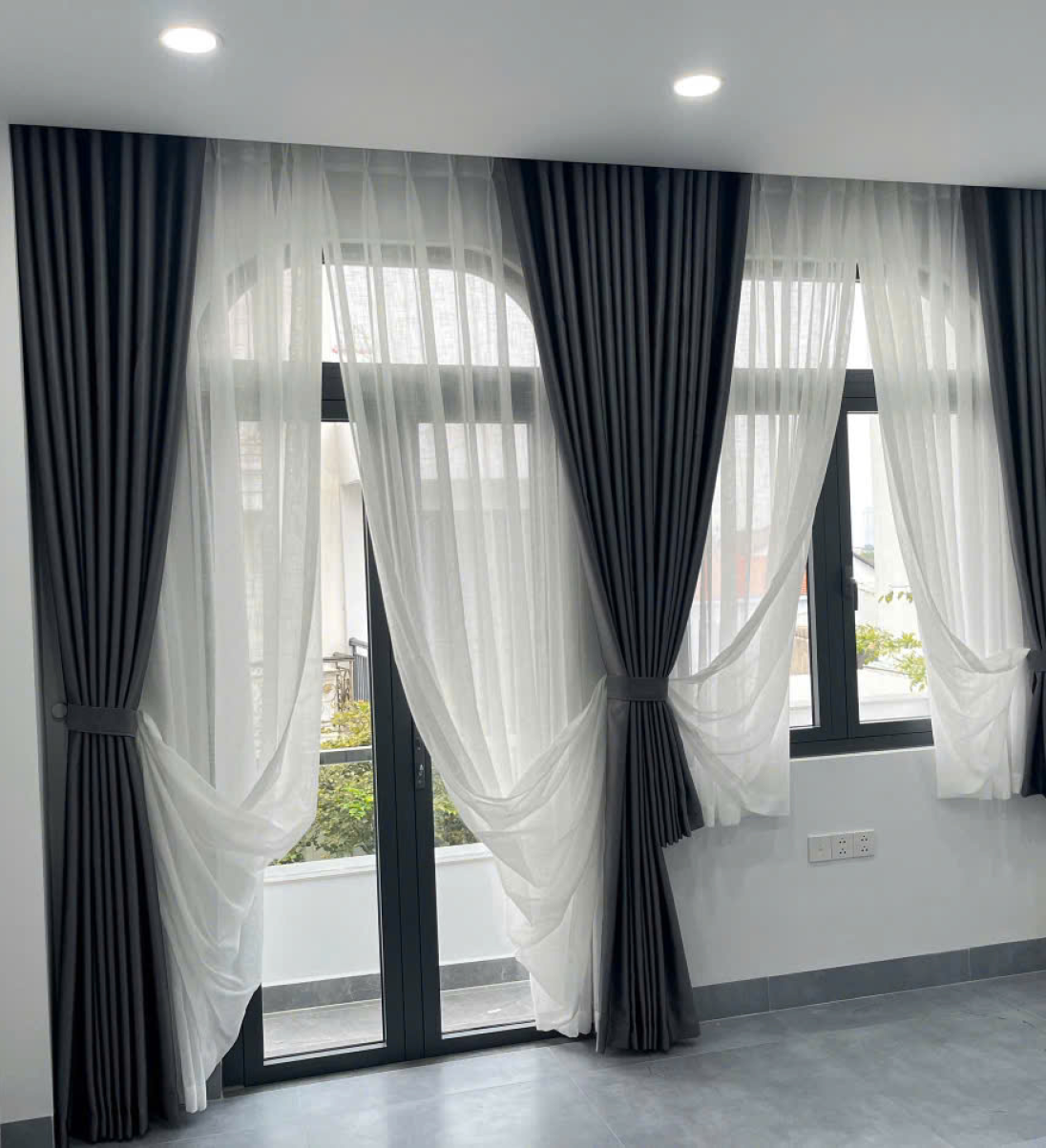 Thi công rèm vải 2 lớp trọn gói tại TP.HCM