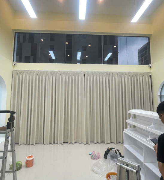 Rèm vải 1 lớp phong cách tối giản
