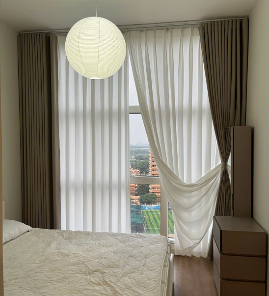Rèm vải 2 lớp sang trọng cho căn hộ chung cư cao cấp