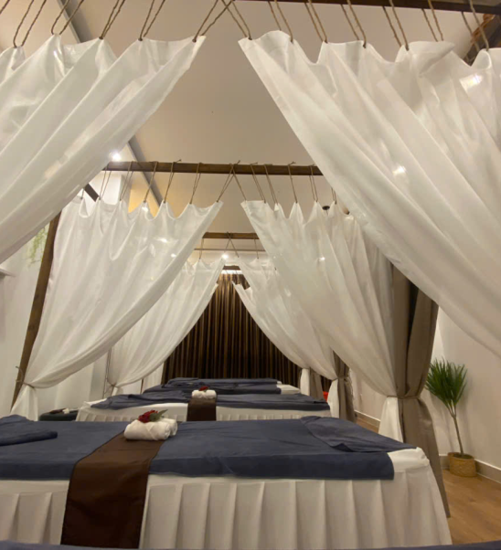 Mẫu Rèm Spa Nhẹ Nhàng – Giải Pháp Tạo Không Gian Thư Giãn Chuẩn Spa