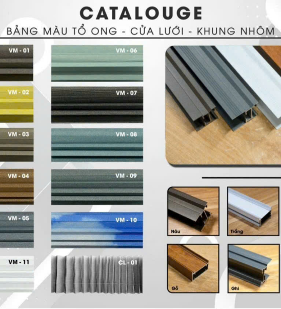 Các mẫu rèm tổ ong được ưa chuộng hiện nay